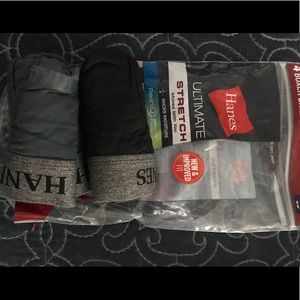 Lot of 2 Hanes Boxer briefs stretch Size Large